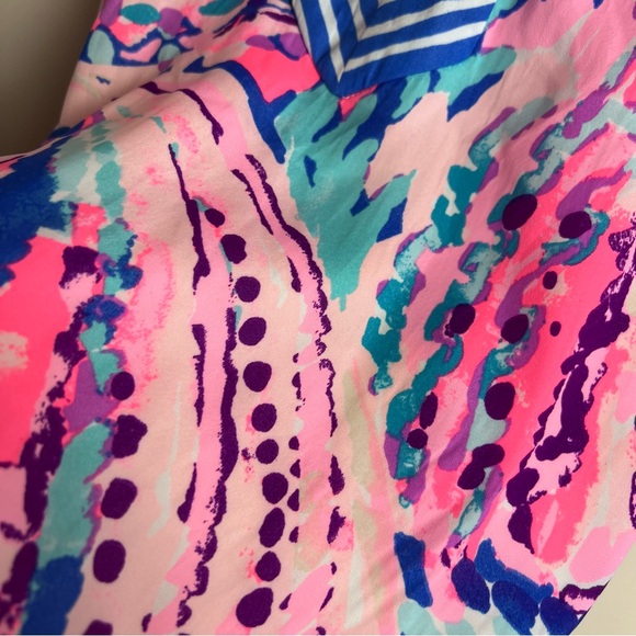 Lilly Pulitzer Achelle Top in Colony Coral Shell Out Size M - Picture 10 of 16